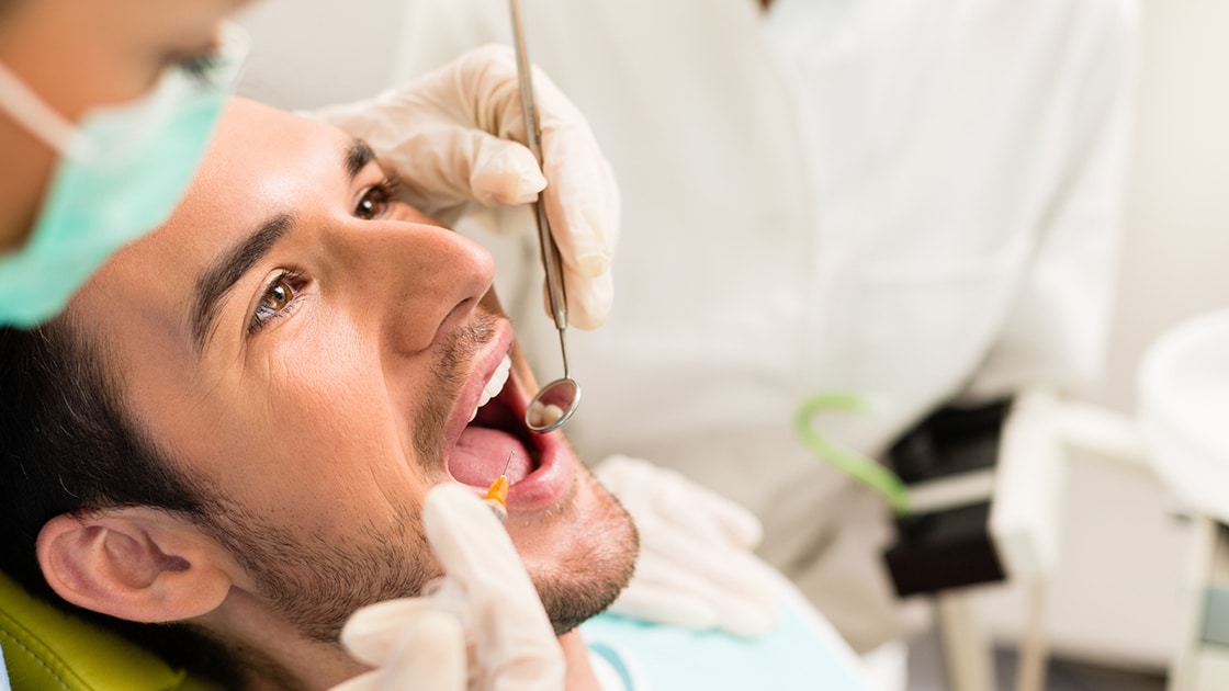 Man In Dental Chair